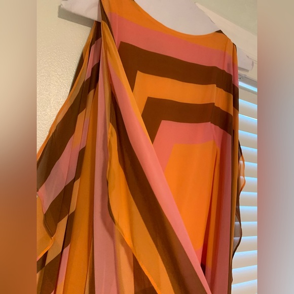 NWOT Akris Infinite Trapezoid Silk Crepe Dress Runway Spring 2022 - Picture 14 of 16